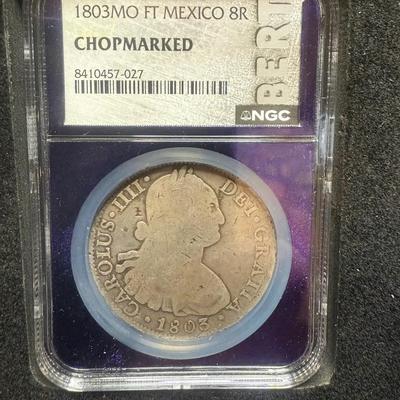 1803MO FT Mexico 8R “Chopmarked”