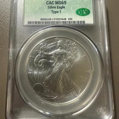 2021 CAC MS 69 Silver Eagle Type 1