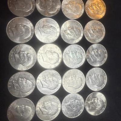 Lot: 20 Ike Dollars Curculated (Various Years)