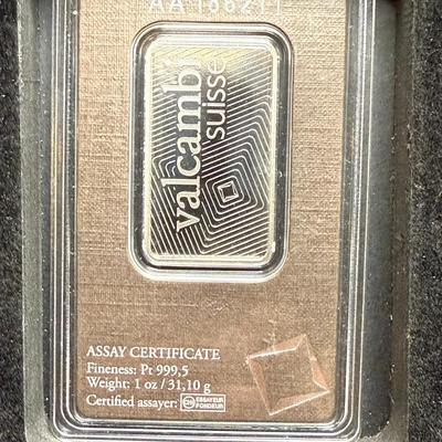 Valcambi 1 oz Platinum Bar 