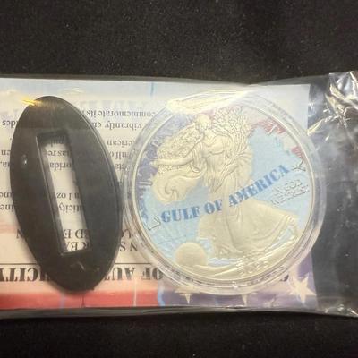 2025 Silver Eagle Colorized “Gulf Of America” Sealed