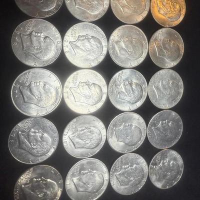 Lot: 20 Ike Dollars Curculated (Various Years)
