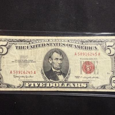 $5 Red Seal 1963 Series 