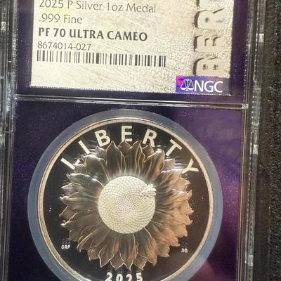 2025-P NGC PF 70 Ultra Cameo American Liberty Series 1oz Silver