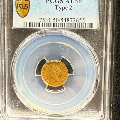 1854 Gold $1 Type 2