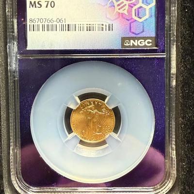 2022 $5 Gold Eagle NGC MS 70 1/10th Oz Gold
