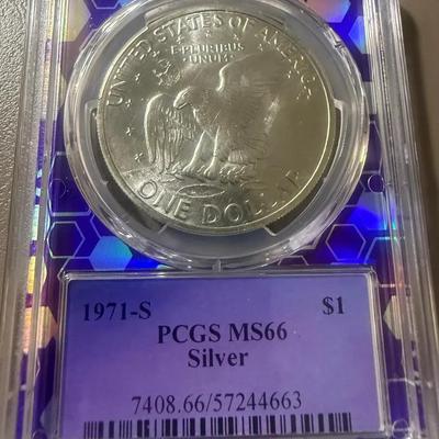 1971-S PCGS MS 66 Ike Dollar (Silver)