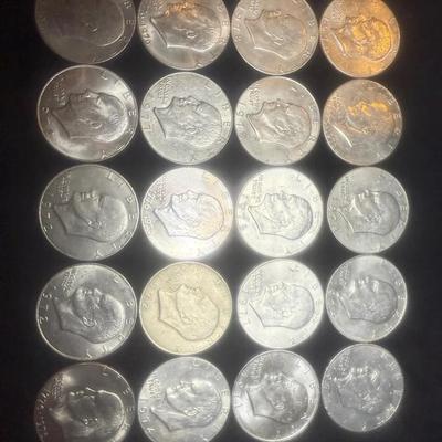 Lot: 20 Ike Dollars Curculated (Various Years)