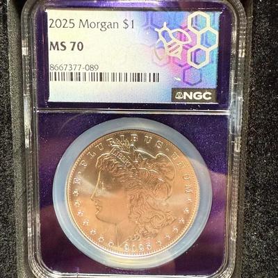 2025 Morgan Dollar NGC MS 70 Silver