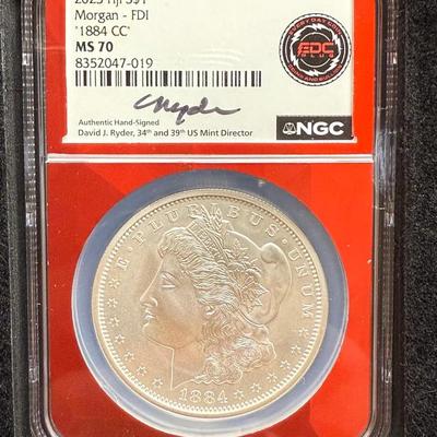 2023 Fiji 1884- CC Morgan NGC MS 70 1oz Silver