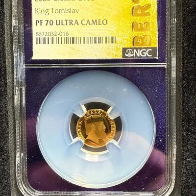 2025 Croatia 10 Euro King Tomislav NGC PF 70 Ultra Cameo 1/16oz Gold