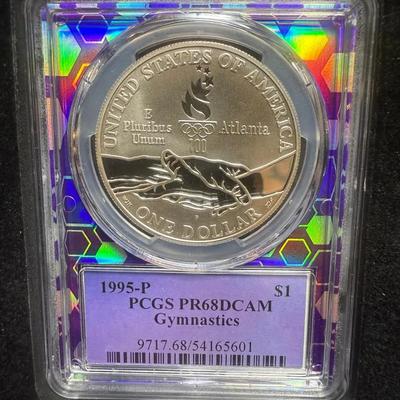 1995-P PCGS PR 68 DCAM Gymnastics $1