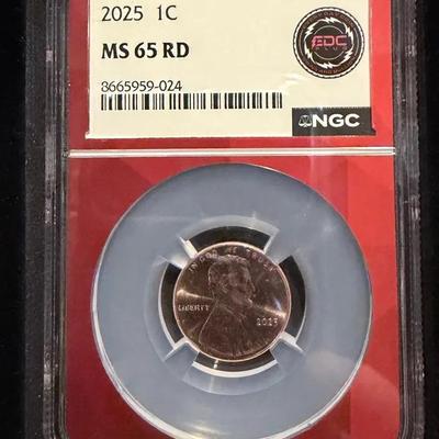 2025 Penny (Last Year of Production) - NGC MS65 RD