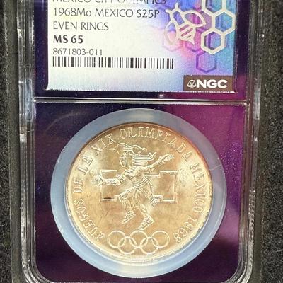 1968 Mo Mexico S25P Even Rings (Silver)