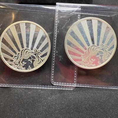 Lot: (2) 2020 Scottsdale Mint Reserve 1oz Silver Round