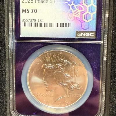2025 Peace Dollar NGC MS 70 Silver