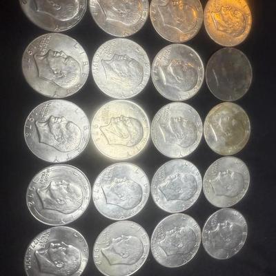 Lot: 20 Ike Dollars Curculated (Various Years)