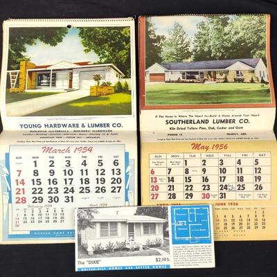 1954 & 56 Hardware Store Calendars