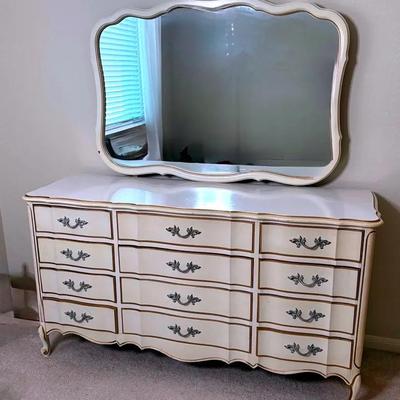French Provincial Triple Dresser