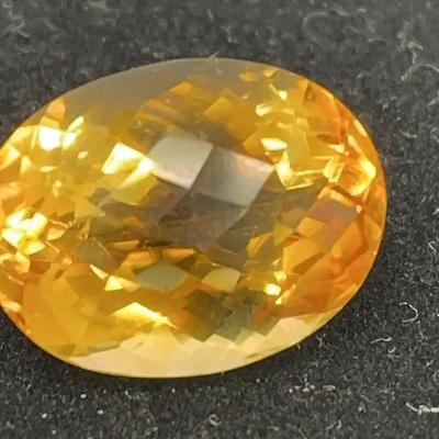 Oval Faceted 22.07cts Citrine Gemstone