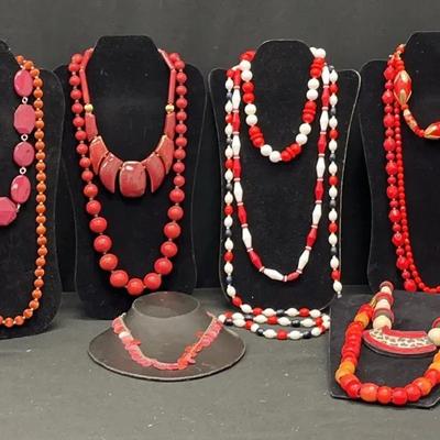 Shades Of Red Necklaces