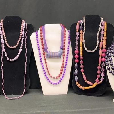 Various Shades Of Purple Necklaces #1