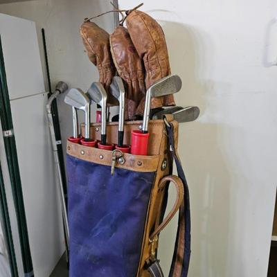 Vintage golf clubs