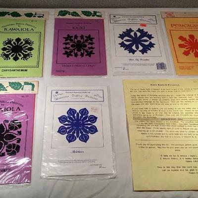 PPM136 Six Hawaiian Quilt Pillow Patterns New