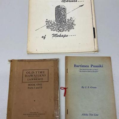 EHE325 - Lot of Antique Books - Hawaii/Hawaiian