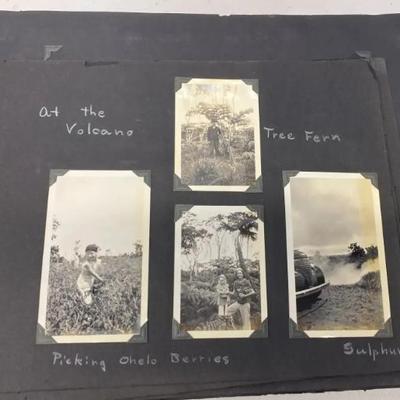 EHE335 - Antique Photo Album #2 of 5 Filled with Hawaiian People, Places, Events & More Early 1900s