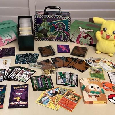 EHE405 Pokémon Trading Cards, Pikachu Plush, Storage Boxes & More!