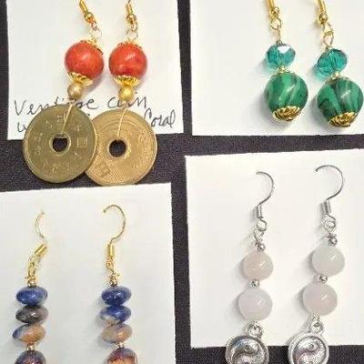 EHE189 - Myrna Lee Chang Dangle Earrings 