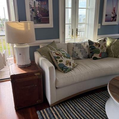 Trunk is sold, lamp and couch still avail