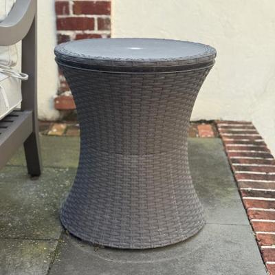 Cool Bar Rattan Drink Cooler  $75

19" diameter
23"H