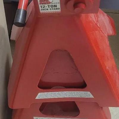 Torin Big Red Manual 12 Ton Jack Stands