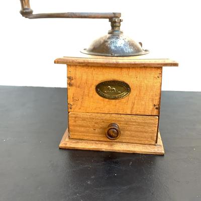 Antique Peugeot Freres Box Style Coffee Grinder 