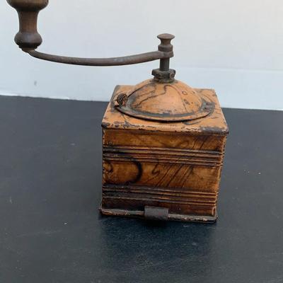 Antique Peugeot Metal Manual Coffee Grinder 