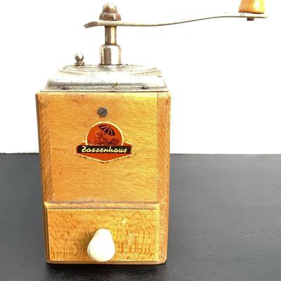 Antique Zassenhaus Wooden Coffee Grinder Germany 
