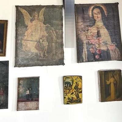 Religious Art Wall Hangings Lot B