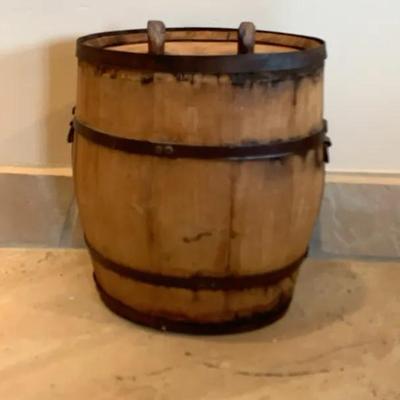 Antique Wooden Canteen Barrel 