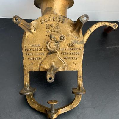 Antique Kenrick Number 4 Coffee Grinder 