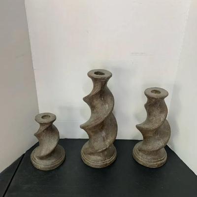 Vintage Over Sized Sculpture Plaster Candle 