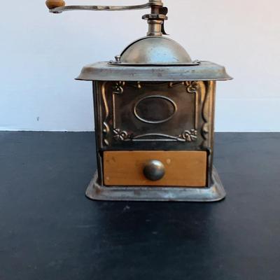 Antique Metal Coffee Grinder 