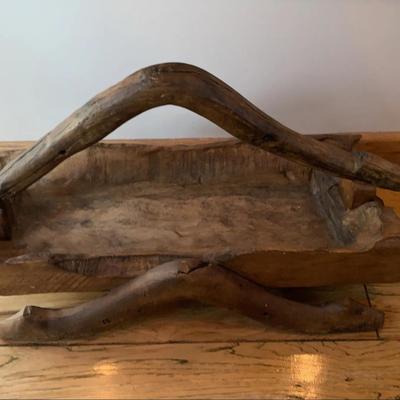 Primitive Wooden Basket