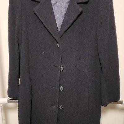 Wool Navy Women's Full Length Coat