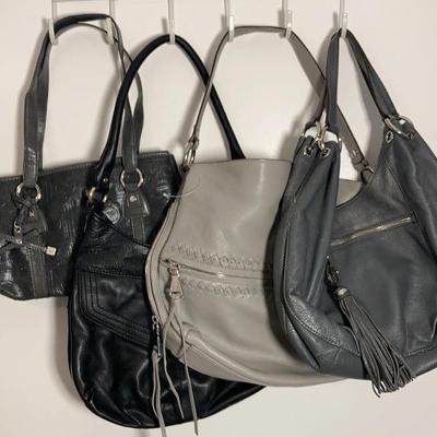 Michael Kors And Amy Kestenberg Purses, Plus Two Gray Leather Purses