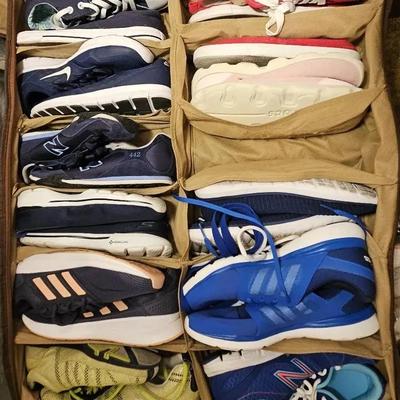 New Balance, Nike, Adidas, Skechers, and likely Converse