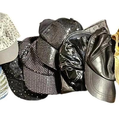 Collection of Metallic and Textured Fashion Hats