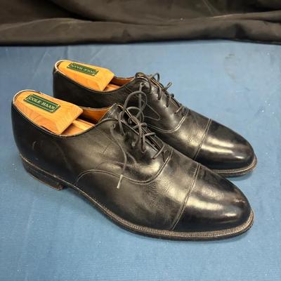 Cole Haan Black Leather Dress Shoes Size 9.5