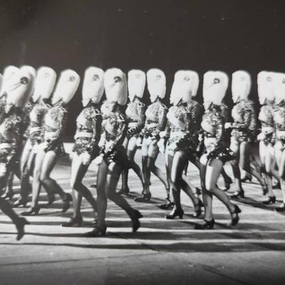 Vintage Radio City Music Hall Rockettes Black And White Photograph 5-289-11